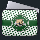 Ohio University Bobcat Logo Polka Dot Pattern Laptop Sleeve<br><div class="desc">Check out these new Ohio University designs! Show off your OU Bobcat pride with these new Ohio University products. These make perfect gifts for the Bobcats student, alumni, family, friend or fan in your life. All of these Zazzle products are customizable with your name, class year, or club. Go Bobcats!...</div>