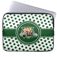 Ohio University Bobcat Logo Polka Dot Pattern
