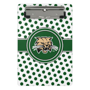 Ohio University Bobcat Logo Polka Dot Pattern Mini Clipboard