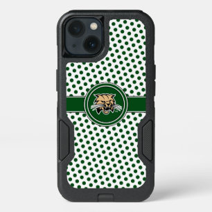 Ohio University Bobcat Logo Polka Dot Pattern iPhone 13 Case