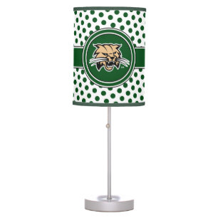 Ohio University Bobcat Logo Polka Dot Pattern Table Lamp