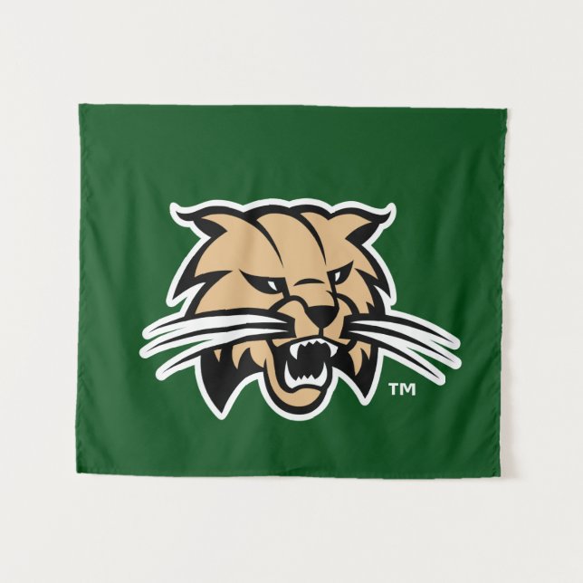 Ohio University Bobcat Logo Tapestry (Front (Horizontal))