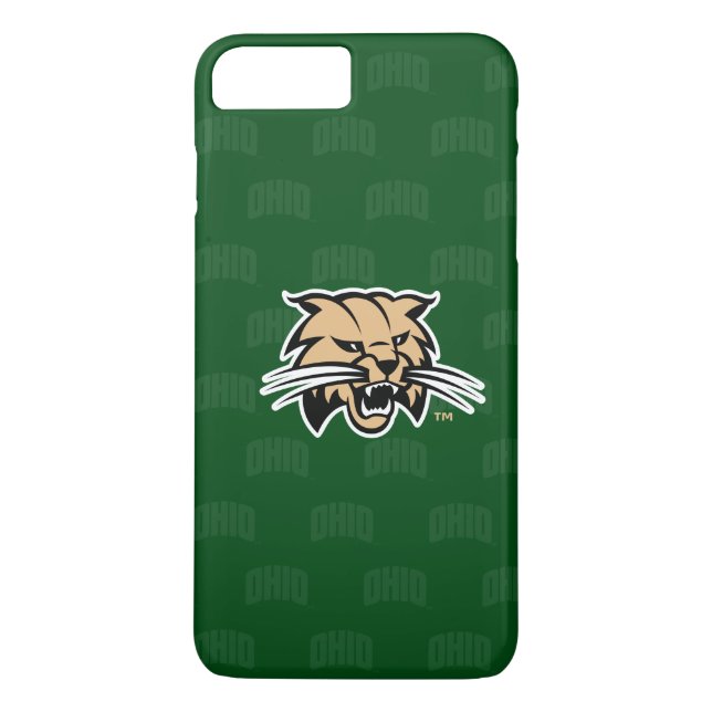 Ohio University Bobcat Logo Watermark Case-Mate iPhone Case (Back)