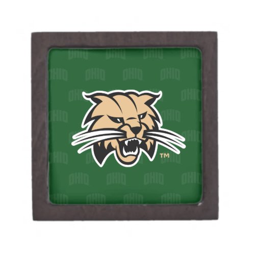 Ohio University Bobcat Logo Watermark Gift Box