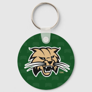 Ohio University Bobcat Logo Watermark Keychain
