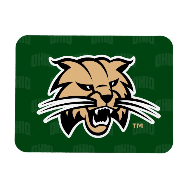 Ohio University Bobcat Logo Watermark Magnet (Horizontal)