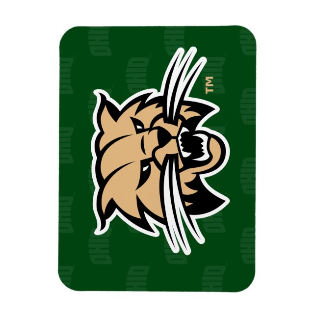 Ohio University Bobcat Logo Watermark Magnet (Vertical)
