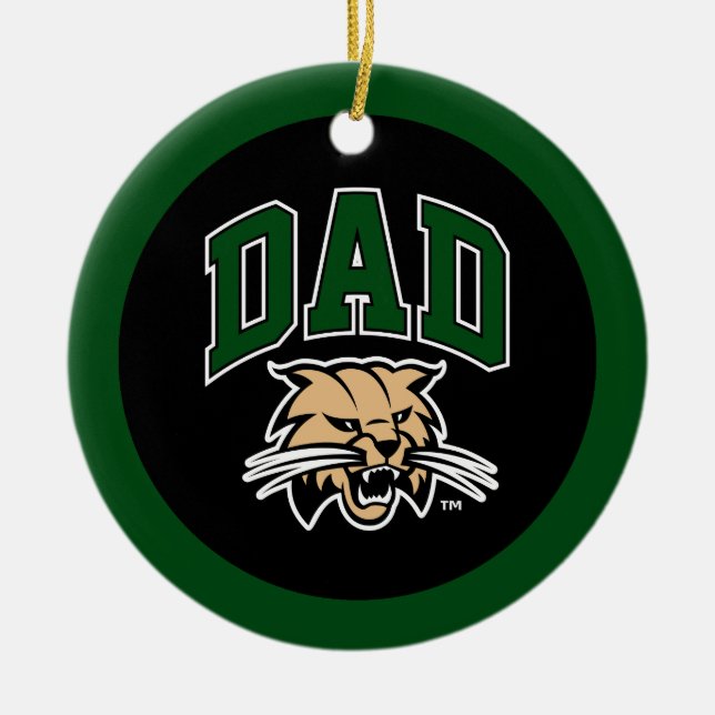 Ohio University Dad Ceramic Ornament (Front)