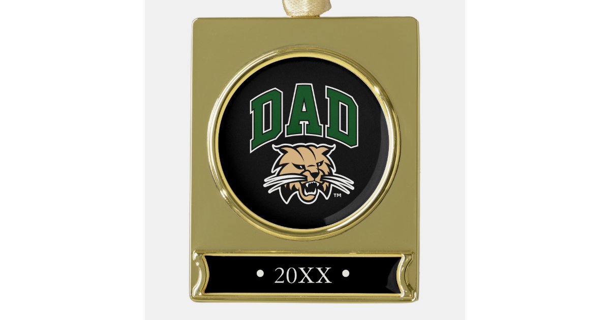 Ohio University Dad Gold Plated Banner Ornament Zazzle