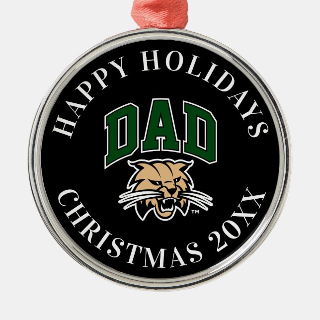 Ohio University Dad Metal Ornament (Front)
