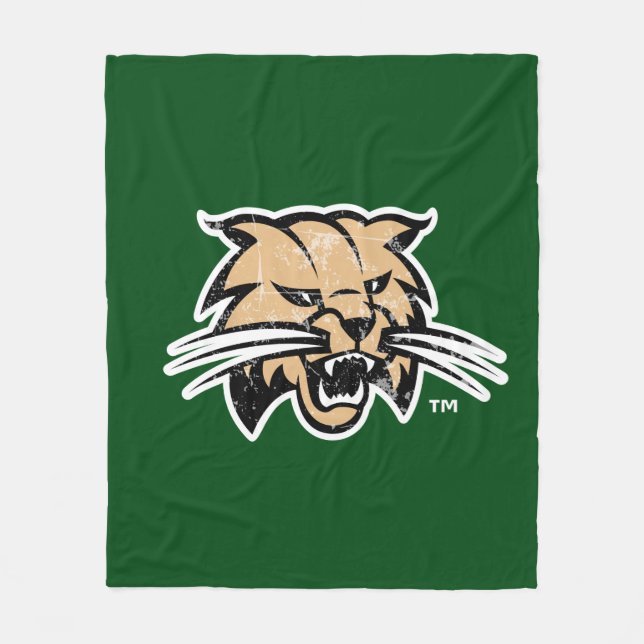 Ohio University Distressed Fleece Blanket (Front)