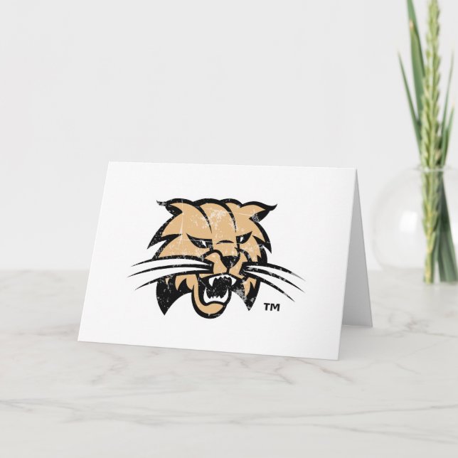 Ohio University Distressed Holiday Card (Front)