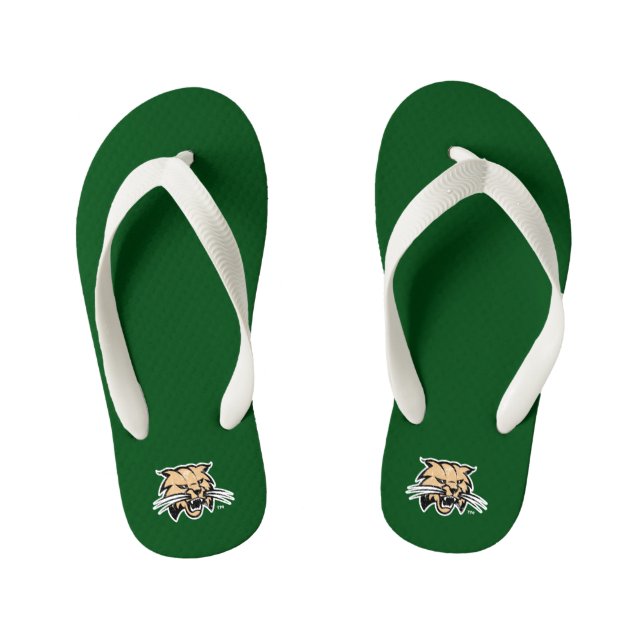 Ohio University Distressed Kid's Flip Flops (Footbed)