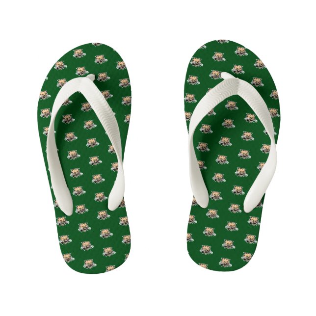 Ohio University Distressed Kid's Flip Flops (Footbed)