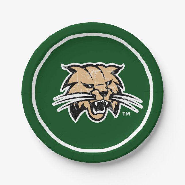 Ohio University Distressed Paper Plates (Front)