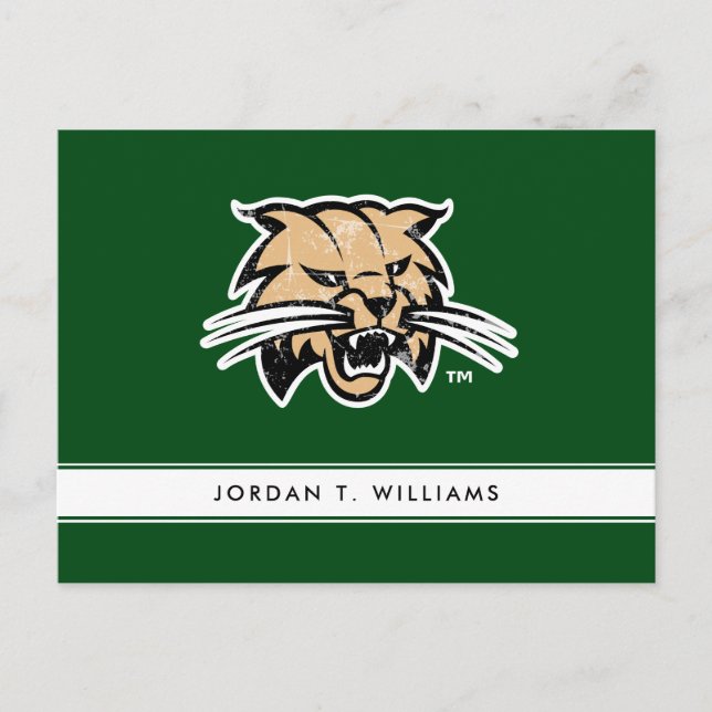Ohio University Distressed Postcard (Front)