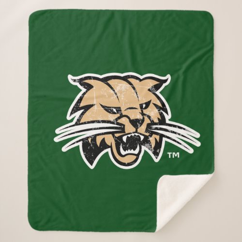 Ohio University Distressed Sherpa Blanket