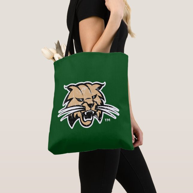 Ohio University Distressed Tote Bag (Close Up)