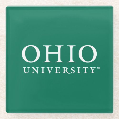 Ohio University Glass Coaster