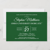 Ohio University Graduation Invitation (Back)
