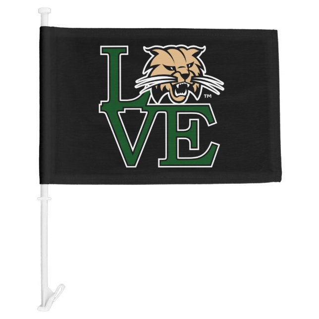 Ohio University Love Car Flag (Front)