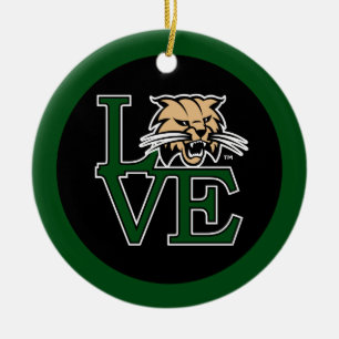 Ohio University Love Ceramic Ornament