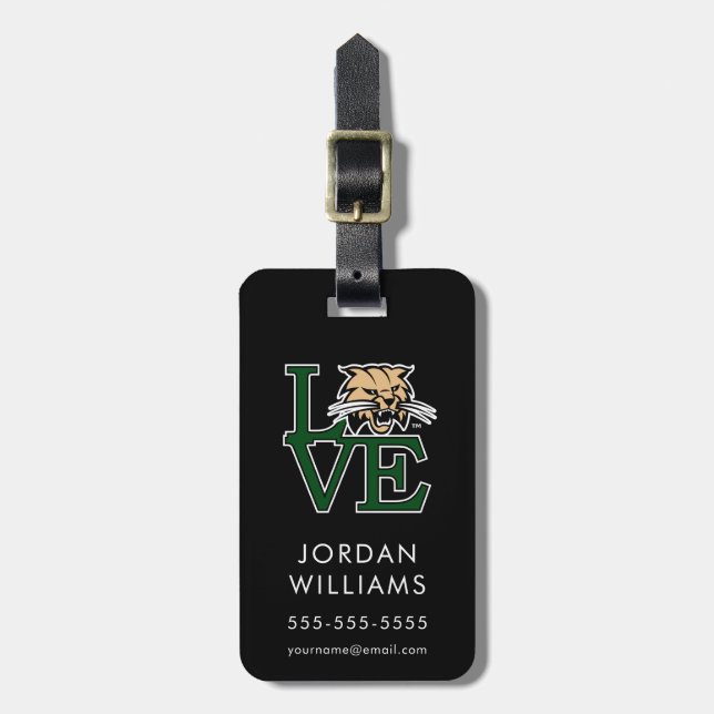 Ohio University Love Luggage Tag (Front Vertical)