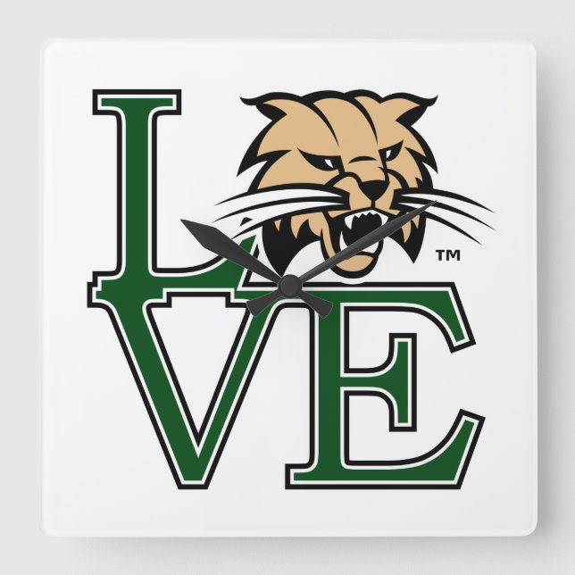 Ohio University Love Square Wall Clock (Front)