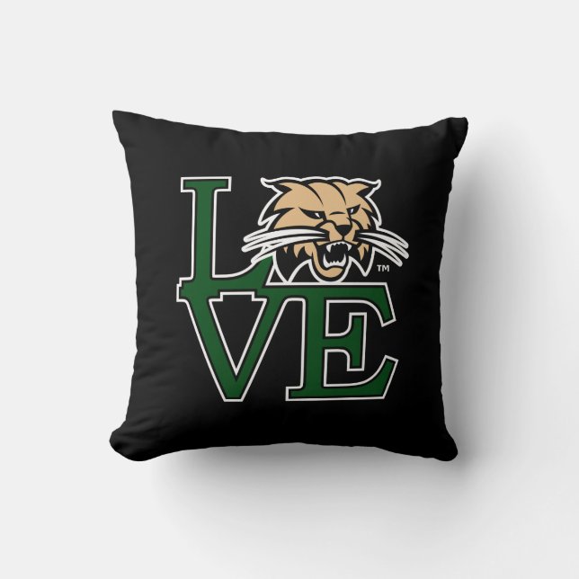 Ohio University Love Throw Pillow (Front)