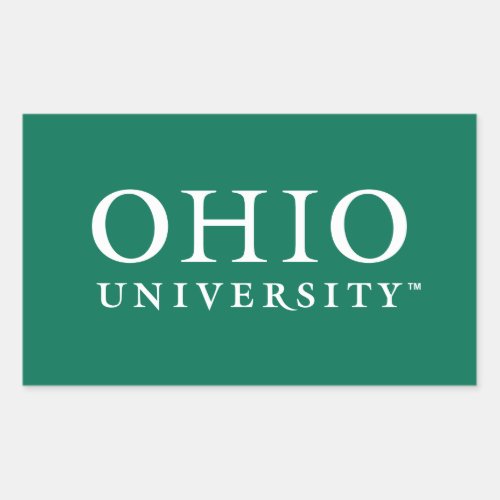 Ohio University Rectangular Sticker