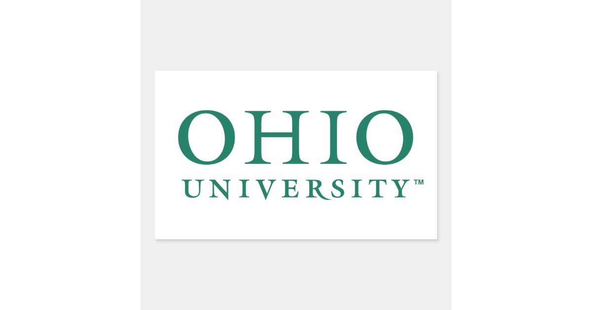 Ohio University Rectangular Sticker | Zazzle