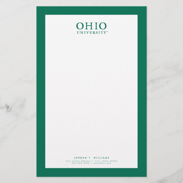Ohio University Stationery (Front)
