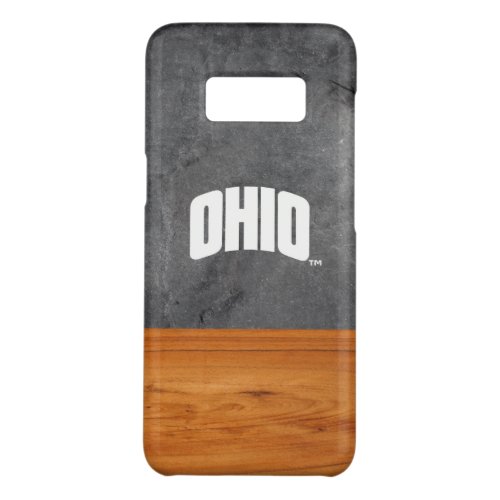 Ohio University Wood Cement Half White Case_Mate Samsung Galaxy S8 Case