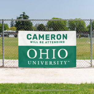 Ohio University Wordmark Graduation Banner