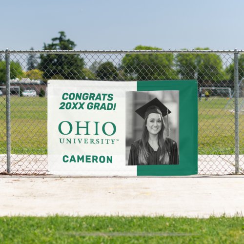 Ohio University Wordmark  Graduation Banner