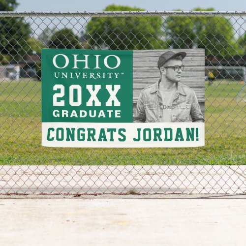 Ohio University Wordmark  Graduation Banner