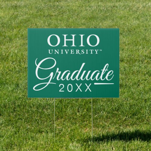 Ohio University Wordmark  Graduation Sign