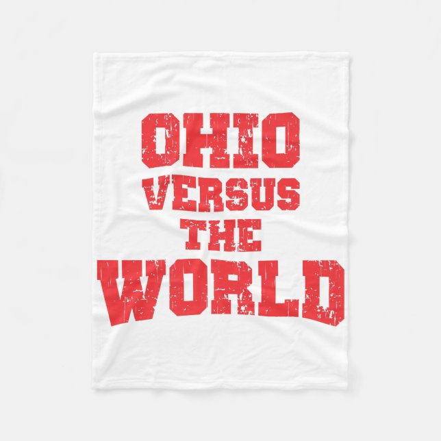 OHIO VERSUS THE WORLD FLEECE BLANKET (Front)