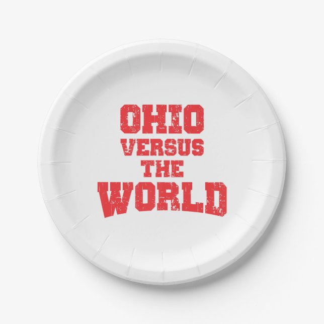 OHIO VERSUS THE WORLD PAPER PLATES (Front)
