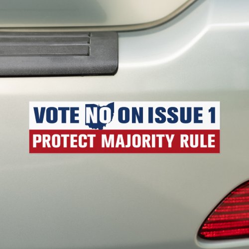 Ohio Vote No On Issue 1 Bumper Sticker