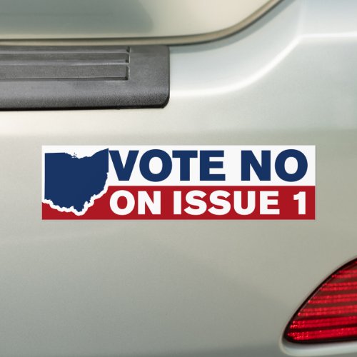 Ohio Vote No On Issue 1 Bumper Sticker