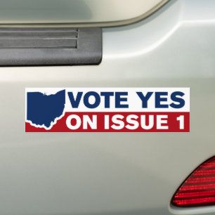 Ohio Vote Yes On Issue 1 Bumper Sticker