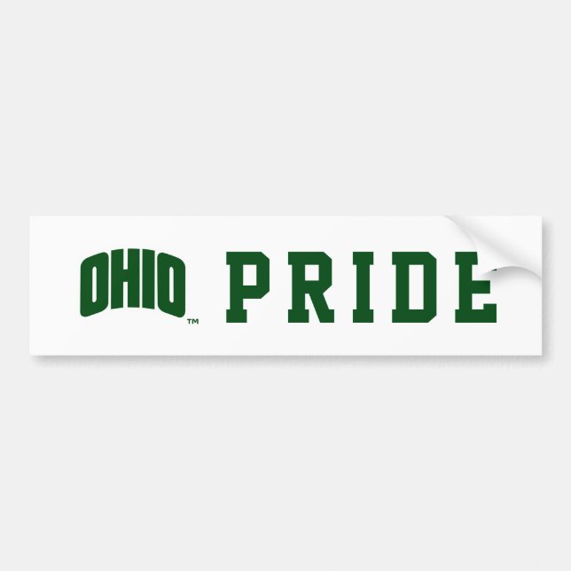 Ohio Wordmark Bumper Sticker (Front)