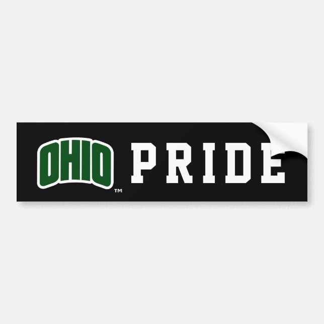Ohio Wordmark Bumper Sticker (Front)