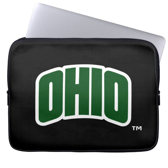 Ohio Wordmark Laptop Sleeve (Front)