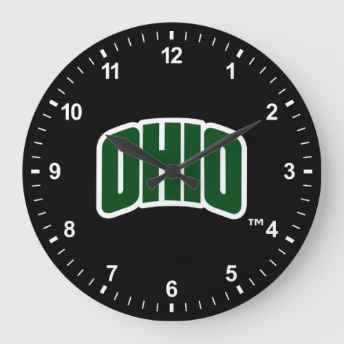 Ohio Wordmark Large Clock