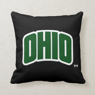 Ohio Wordmark Throw Pillow