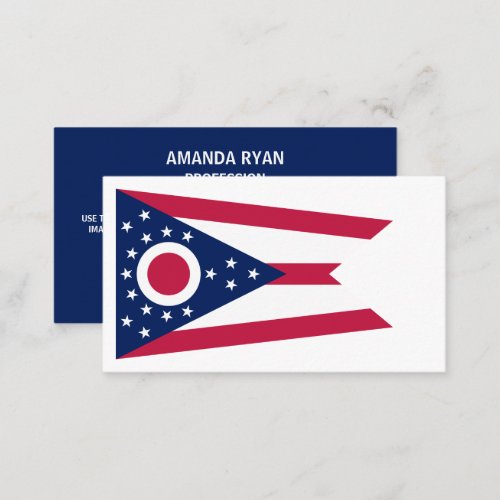 Ohioan Flag Flag of Ohio Business Card