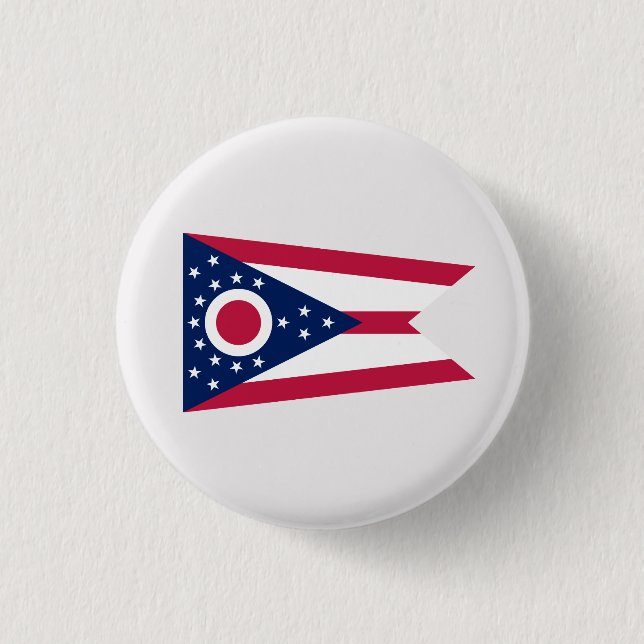Ohioan Flag, Flag of Ohio Button (Front)