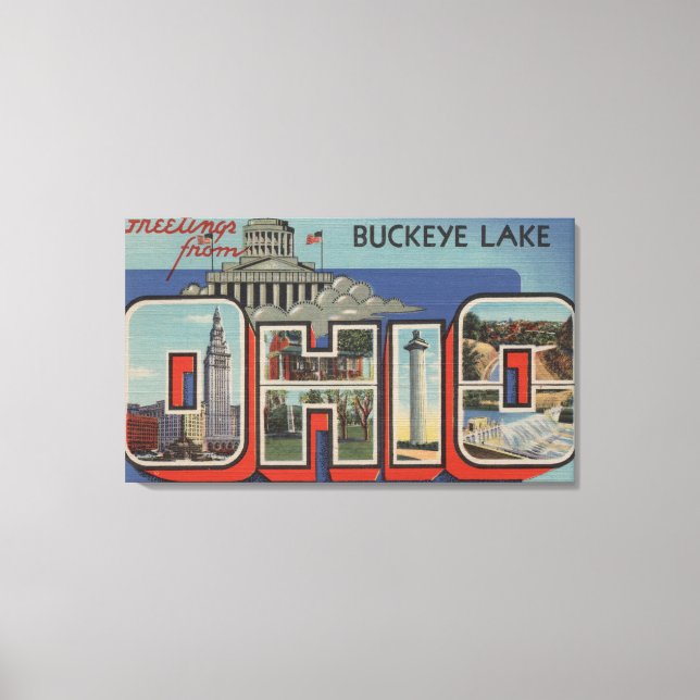 OhioBuckeye LakeLarge Letter ScenesOhio Canvas Print (Front)